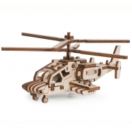 Деревянный конструктор Lemmo Toys "Вертолет Акула", 42 дет.