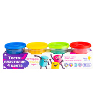 Набор для детской лепки Genio Kids "Тесто-пластилин, 4 цвета", 560 гр 