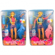 Игровой набор Defa "Кукла-дайвер с дельфином", в ассортименте
