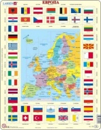 Пазл Larsen "Карта Европы", 70 элементов