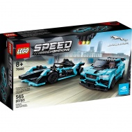 Конструктор LEGO Speed Champions 76898: Гоночные автомобили Formula E Panasonic Jaguar Racing GEN2 car & Jaguar I-PACE eTROPHY
