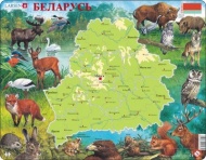 Пазл Larsen "Карта Беларуси", 72 элемента
