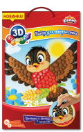 Набор для детского творчества "Мозаика из пластилина: Птичка и колосок"