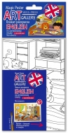 Плакат-раскраска English с наклейками и заданиями "Моя комната" (Айрис-пресс)