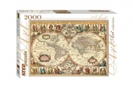 Пазлы Step Puzzle "Историческая карта мира", 2000 элементов 