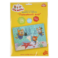 Набор для детского творчества МУЛЬТИ АРТ Аппликация "Три кота" из пайеток