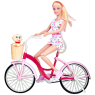 Defa Кукла Lucy на велосипеде