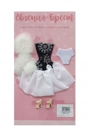 Одежда для кукол: платье+накидка "Модель 131", в ассортименте