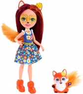 Мини-кукла Enchantimals "Лиса Фелисити" Felicity Fox с питомцем (15 см)