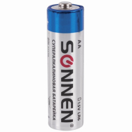 Батарейка SONNEN Super Alkaline, АА (LR6,15А), алкалиновые, пальчиковые