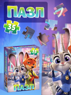 Пазл картонный HATBER "Верные друзья", 35 элементов