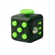 Антистрессовый кубик (черно-зеленый)