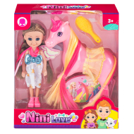 Игровой набор YANAA TOYS "Кукла Диана с единорогом"