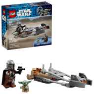 Конструктор LEGO Star Wars 75436: Спидер-байк Мандалорца и Грогу Конструктор LEGO Star Wars 75436: Спидер-байк Мандалорца и Грогу
