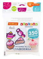 Конструктор Полесье "Классик" "Мозаика №15, сладкоежка" (350 элементов) 