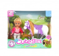 Игровой набор "Кукла подружка с лошадкой"