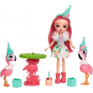 Игровой набор "Enchantimals" Fanci Flamingo с питомцами на вечеринке (15 см)