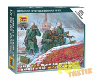 Сборная модель Немецкий пулемёт MG-34 с расчётом 1941-1945 (зима), масштаб  1:100