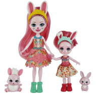 Куклы-сестрички Enchantimals "Кролики Бри и Беделия", с питомцами