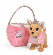 Плюшевая собачка "Chi-Chi love - Принцесса", с пушистой сумкой, 20 см