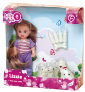 Игровой набор Little You "Кукла Лиза со щенками" 