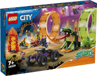 Конструктор LEGO City 60339: Трюковая арена «Двойная петля»