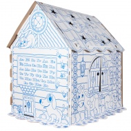 Игра детская комнатная Dream Makers "Картонный домик-раскраска", 100х115х110 см