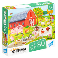 Пазлы детские Dream Makers "Ферма 2", 80 элементов