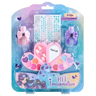 Набор детской косметики HIT IMAGINATION «Будь неотразима!» (лак, тени, наклейки)