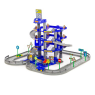 Паркинг Полесье 4-уровневый с дорогой и автомобилями, 61 см. синий (в коробке) 