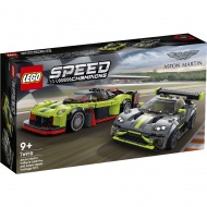 Конструктор LEGO Speed Champions 76910: Гоночные автомобили Aston Martin Valkyrie AMR Pro и Aston Martin Vantage GT3