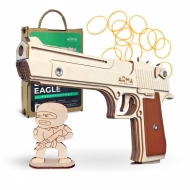 Игрушка деревянная Arma Toys Резинкострел Пистолет "Desert Eagle"