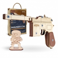Игрушка деревянная Arma Toys Резинкострел Пистолет "Маузер К-96"