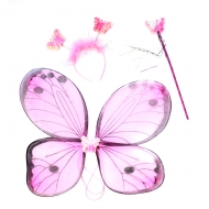 Набор карнавальный "Бабочка" (розовый)