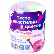 Тесто-пластилин Genio Kids Набор "Тесто-пластилин 6 цветов", 120 гр