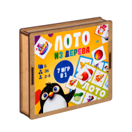 Развивающая деревянная игра "Лото"
