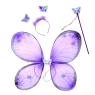 Набор карнавальный "Бабочка" (фиолетовый)