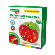 Магнитная рыбалка BRAUBERG KIDS "Червяки в яблоке"