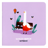Записная книжка MESHU "Quack-Quack". 170*170мм. 40л. на скрепке , без линовки