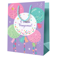 Пакет подарочный MESHU "Воздушные шары", 33*42*12см, ламинированный