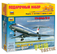 Подарочный набор Пассажирский авиалайнер Ту-134А/Б-3  1:144