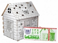 Дом-раскраска "Бибалина" (картонный, сборный, уменьшенная упаковка) 110х98х75 см