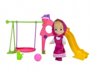 Кукла Маша на детской площадке и аксессуары