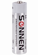 Батарейка SONNEN Alkaline, АА (LR6, 15А), алкалиновые, пальчиковые