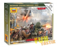 Сборная модель Советский пулемет "Максим" с расчётом 1941-43, 1:72 
