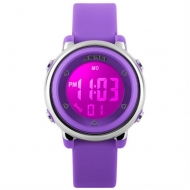 Детские электронные часы (фиолетовые) 1100