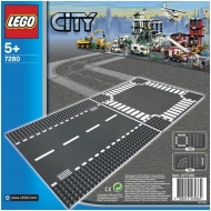 Строительная пластина LEGO City 7280: Перекресток