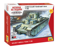 Сборная модель ZVEZDA Советский тяжелый танк Т-35. 1:100