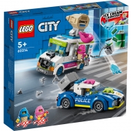 Конструктор LEGO City 60314: Погоня полиции за грузовиком с мороженым