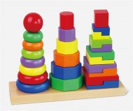 Игрушка развивающая "Геометрическая пирамидка"